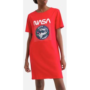 Big tee-shirt in katoen Nasa NASA. Katoen materiaal. Maten S. Rood kleur