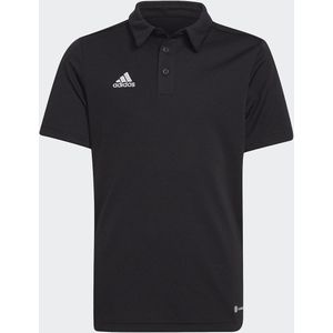 Polo met korte mouwen adidas Performance. Polyester materiaal. Maten 13/14 jaar - 153/156 cm. Zwart kleur