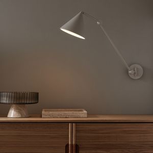 Moke - Scharnierende Wandlamp - Grijs - Metaal