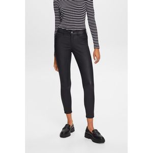 Gecoate skinny broek, L30 ESPRIT. Katoen materiaal. Maten Maat 32 (US) - Lengte 30. Zwart kleur