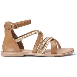 Sandalen in leer LA REDOUTE COLLECTIONS. Leer materiaal. Maten 37. Kastanje kleur