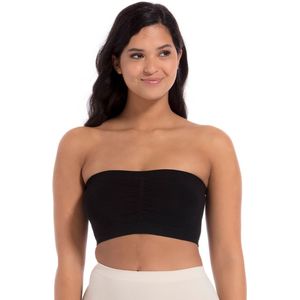 Push-up bandeau BH in bamboe MAGIC BODYFASHION. Polyamide materiaal. Maten L. Zwart kleur