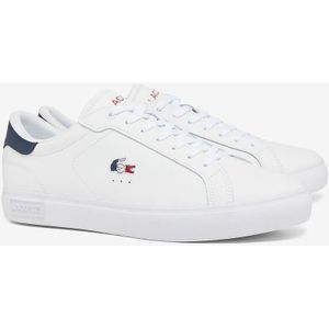 Lage sneakers Powercourt LACOSTE. Leer materiaal. Maten 45. Wit kleur