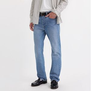 Rechte jeans 501® LEVI'S. Katoen materiaal. Maten Maat 36 (US) - Lengte 32. Blauw kleur
