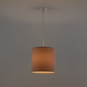 Hanglamp/Lampenkap in ribfluweel Ø25cm, Thalia LA REDOUTE INTERIEURS. Fluweel materiaal. Maten één maat. Beige kleur