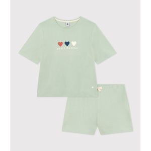 Pyjashort met korte mouwen MAELIE PETIT BATEAU. Katoen materiaal. Maten L. Groen kleur