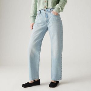Jeans 501® Crop 90's Ankle LEVI'S. Denim materiaal. Maten Maat 28 (US) - Lengte 29. Blauw kleur