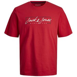 T-shirt met korte mouwen JACK & JONES JUNIOR. Katoen materiaal. Maten 12 jaar - 150 cm. Rood kleur