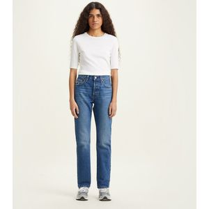 Rechte jeans 501® Original LEVI'S. Denim materiaal. Maten Maat 29 (US) - Lengte 30. Blauw kleur
