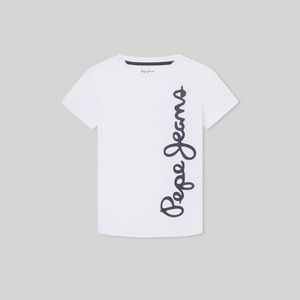 T-shirt met korte mouwen PEPE JEANS. Katoen materiaal. Maten 8 jaar - 126 cm. Wit kleur