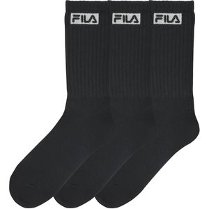 Set van 3 paar kousen met logo FILA. Katoen materiaal. Maten 39/42. Zwart kleur
