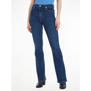 Bootcut jeans met hoge taille TOMMY HILFIGER. Katoen materiaal. Maten 30 US - 38 EU. Blauw kleur
