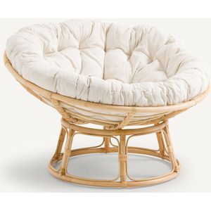 Papasan rotan zetel, Aranias AM.PM.  materiaal. Maten één maat. Beige kleur