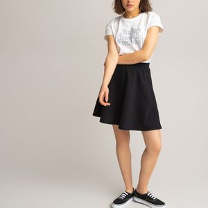 Soepele zwarte rok LA REDOUTE COLLECTIONS. Milano tricot materiaal. Maten 18 jaar - 168 cm. Zwart kleur