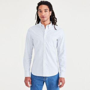 Oxford hemd, stretch DOCKERS. Katoen materiaal. Maten XXL. Blauw kleur