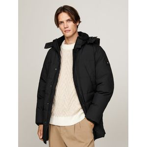 TOMMY HILFIGER - Parka - Zwart - Polyamide - Afneembare Kap