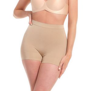 Onzichtbare panty Comfort Short MAGIC BODYFASHION. Polyamide materiaal. Maten XL. Kastanje kleur