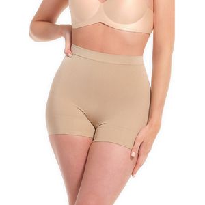 Onzichtbare panty Comfort Short MAGIC BODYFASHION. Polyamide materiaal. Maten S. Kastanje kleur