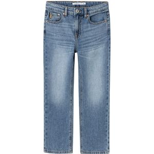 Rechte jeans NAME IT. Katoen materiaal. Maten 8 jaar - 126 cm. Blauw kleur