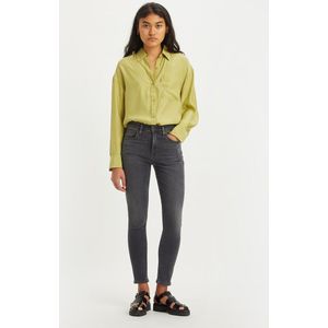 Skinny jeans 721 High Rise LEVI'S. Denim materiaal. Maten Maat 26 (US) - Lengte 28. Grijs kleur