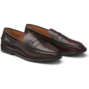 Leren loafers, Signature PHILIPPINE LA REDOUTE COLLECTIONS. Leer materiaal. Maten 39. Rood kleur