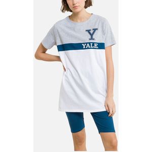 Pyjashort fietsbroek Yale YALE. Katoen materiaal. Maten S. Wit kleur