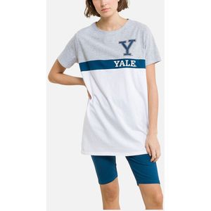 Pyjashort fietsbroek Yale YALE. Katoen materiaal. Maten L. Wit kleur