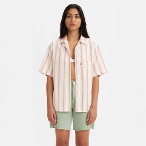 Gestreepte blouse met korte mouwen LEVI'S. Katoen materiaal. Maten S. Roze kleur