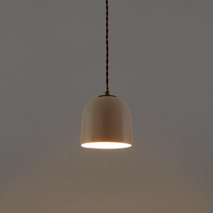 Hanglamp in keramiek Ø15 cm, Nilana LA REDOUTE INTERIEURS. Keramiek materiaal. Maten één maat. Beige kleur