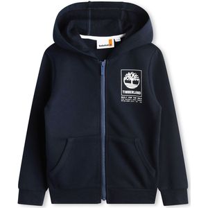 Zip-up hoodie in molton TIMBERLAND. Molton materiaal. Maten 16 jaar - 174 cm. Blauw kleur