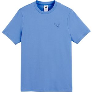 T-shirt met geborduurd logo Made In France PUMA. Katoen materiaal. Maten XS. Blauw kleur