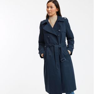 La Redoute Collections - Signature Trenchcoat - Marineblauw - Katoen
