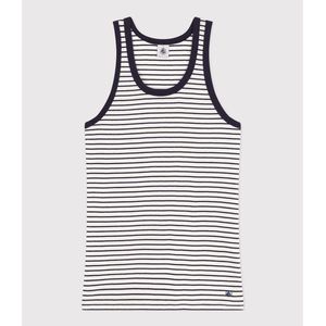 Iconic singlet met ronde hals PETIT BATEAU. Katoen materiaal. Maten M. Wit kleur