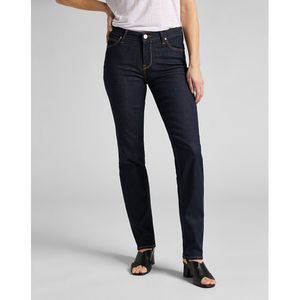 Rechte jeans Marion Straight, standaard taille LEE. Denim materiaal. Maten Maat 34 (US) - Lengte 31. Blauw kleur