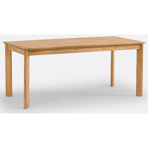 Rechthoekige tuintafel in acacia, Lia LA REDOUTE INTERIEURS. Donker hout materiaal. Maten één maat. Kastanje kleur