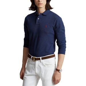 Polo slim, lange mouwen POLO RALPH LAUREN. Katoen materiaal. Maten S. Blauw kleur