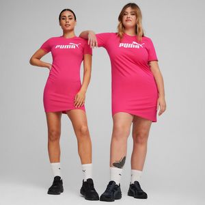 Aansluitende jurk Essential slim dress PUMA. Katoen materiaal. Maten M. Roze kleur