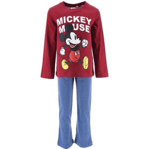 Pyjama Mickey MICKEY MOUSE. Katoen materiaal. Maten 3 jaar - 94 cm. Rood kleur