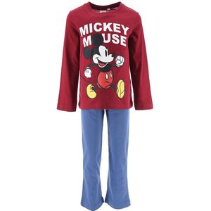 Pyjama Mickey MICKEY MOUSE. Katoen materiaal. Maten 5 jaar - 108 cm. Rood kleur