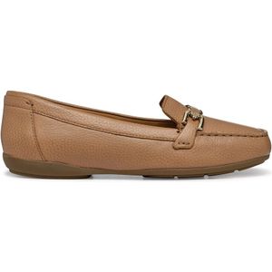 Ademende loafers in generfd leer, Annytah GEOX. Leer materiaal. Maten 41. Beige kleur