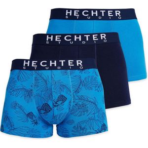 Set van 3 boxershorts DANIEL HECHTER LINGERIE. Katoen materiaal. Maten L. Blauw kleur