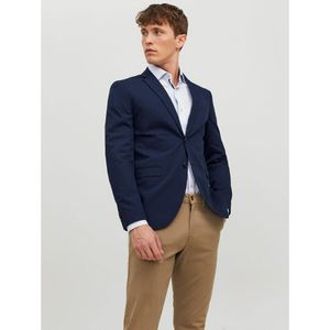 Kostuumjasje Super slim Jprfranco JACK & JONES. Polyester materiaal. Maten 48 FR - 48 EU. Blauw kleur