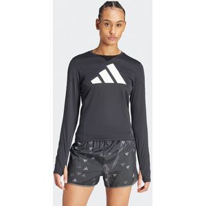 T-shirt voor running met lange mouwen Run It. adidas Performance. Polyester materiaal. Maten XL. Zwart kleur