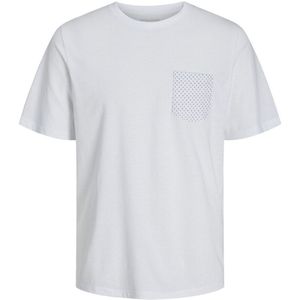 T-shirt met ronde hals en zak JACK & JONES. Polyester materiaal. Maten XXL. Wit kleur