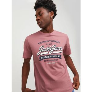 T-shirt met ronde hals en logo JACK & JONES. Katoen materiaal. Maten XS. Roze kleur