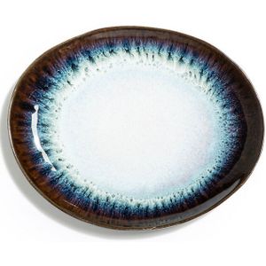 Set van 4 platte borden in aardewerk Mytili AM.PM. Zandsteen materiaal. Maten één maat. Wit kleur