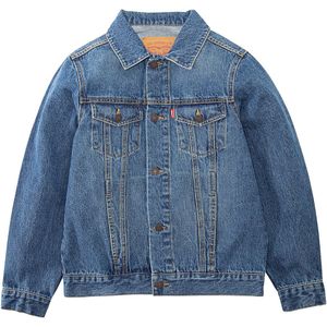 Jeansvest LEVI'S KIDS. Katoen materiaal. Maten 8 jaar - 126 cm. Blauw kleur