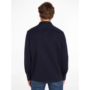 Hemd in dik twill TOMMY HILFIGER. Katoen materiaal. Maten XL. Blauw kleur