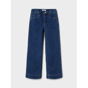 Jeans wide leg NAME IT. Katoen materiaal. Maten 8 jaar - 126 cm. Blauw kleur