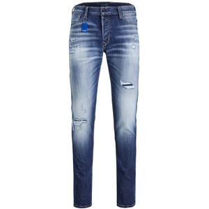 Slim jeans jjiglenn JACK & JONES. Katoen materiaal. Maten W32 - Lengte 34. Blauw kleur